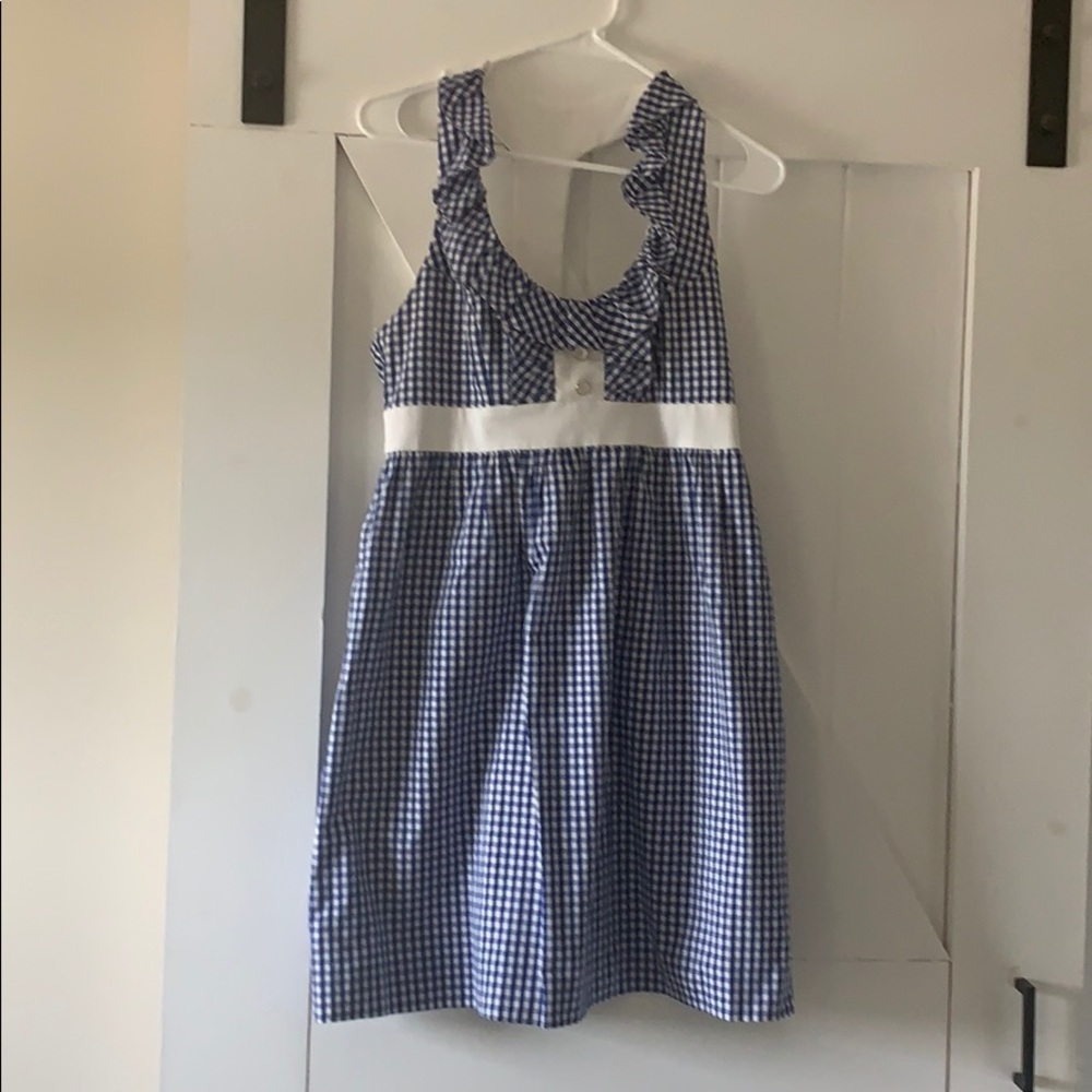 Britt Ryan blue gingham summer dress